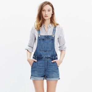 Madewell Adirondack Denim Overall Shorts